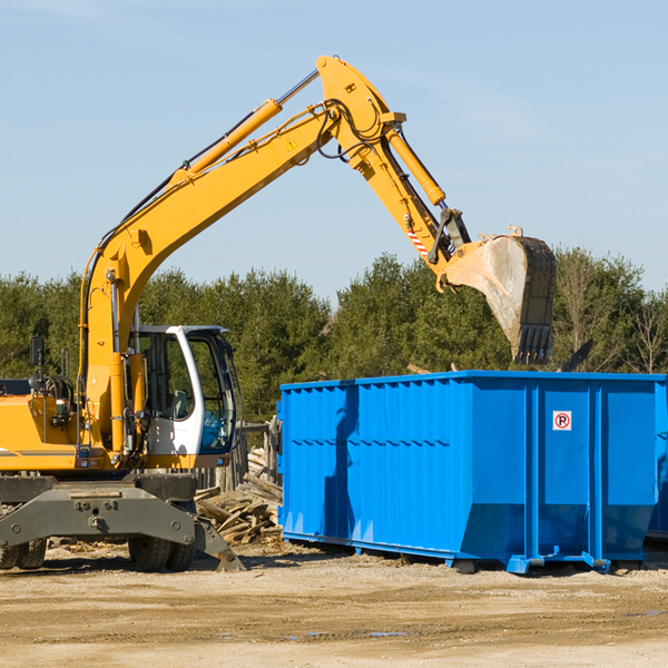 what size residential dumpster rentals are available in Gibbsboro